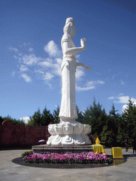 The A Cuo Ye Guanyin Statue on Nanzhao Fengqing Island in Erhai Lake