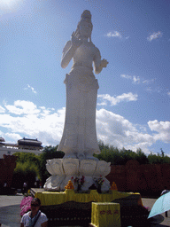 The A Cuo Ye Guanyin Statue on Nanzhao Fengqing Island in Erhai Lake