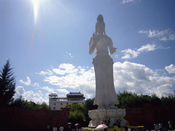 The A Cuo Ye Guanyin Statue on Nanzhao Fengqing Island in Erhai Lake