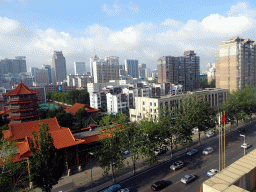 Buildings at Huanghai West Road, viewed from our room at the New Sea View International Hotel