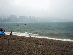 The beach at Binhai Road