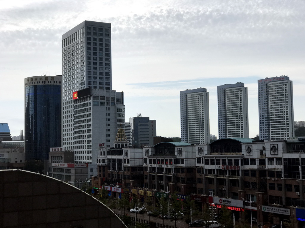 Buildings at Jinma Road, viewed from the photoshoot shop