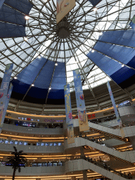 Ceiling and upper floors of the Ansheng Shopping Plaza