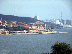 Buildings at the Xihaitun neighbourhood, viewed from a square at Binhai Road