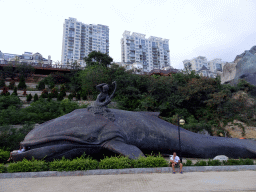 Whale statue at Haijingyuan beach