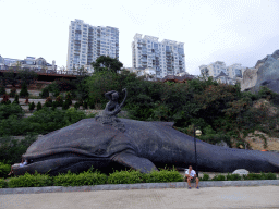 dalian_183 - 326 kb - 1024x768 - Whale statue at Haijingyuan beach Whale statue at Haijingyuan beach