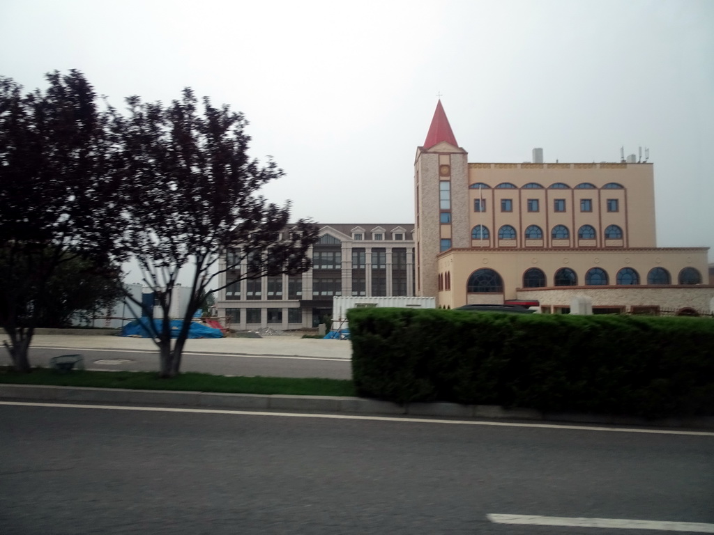 Buildings at Central Street, viewed from the taxi