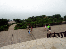 The viewing point near the entrance of the Dalian Jinshitan Coastal National Geopark