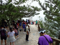 Road to the pavilion at the Dalian Jinshitan Coastal National Geopark