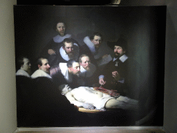 Replica of the painting `The Anatomy Lesson of Dr. Nicolaes Tulp` by Rembrandt, at the Third Floor of the Dalian Jinshitan Mystery of Life Museum