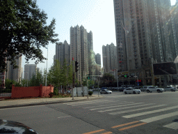 Skyscrapers at Zhenxing Road, viewed from the taxi