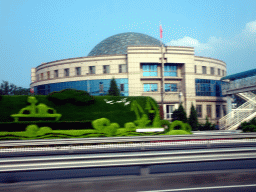 Building at Dongbei Road, viewed from the taxi