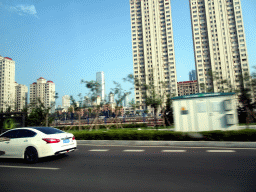 Skyscrapers at Shugang Road, viewed from the taxi