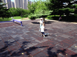 Max at the playground at Haibin Park