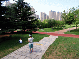 Max at the playground at Haibin Park