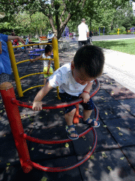 Max at the playground at Haibin Park