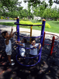 Max at the playground at Haibin Park