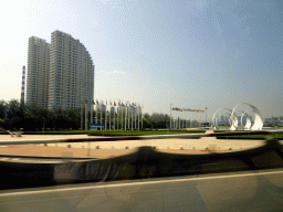 Yinfan Square, viewed from the taxi