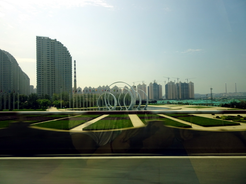 Yinfan Square, viewed from the taxi