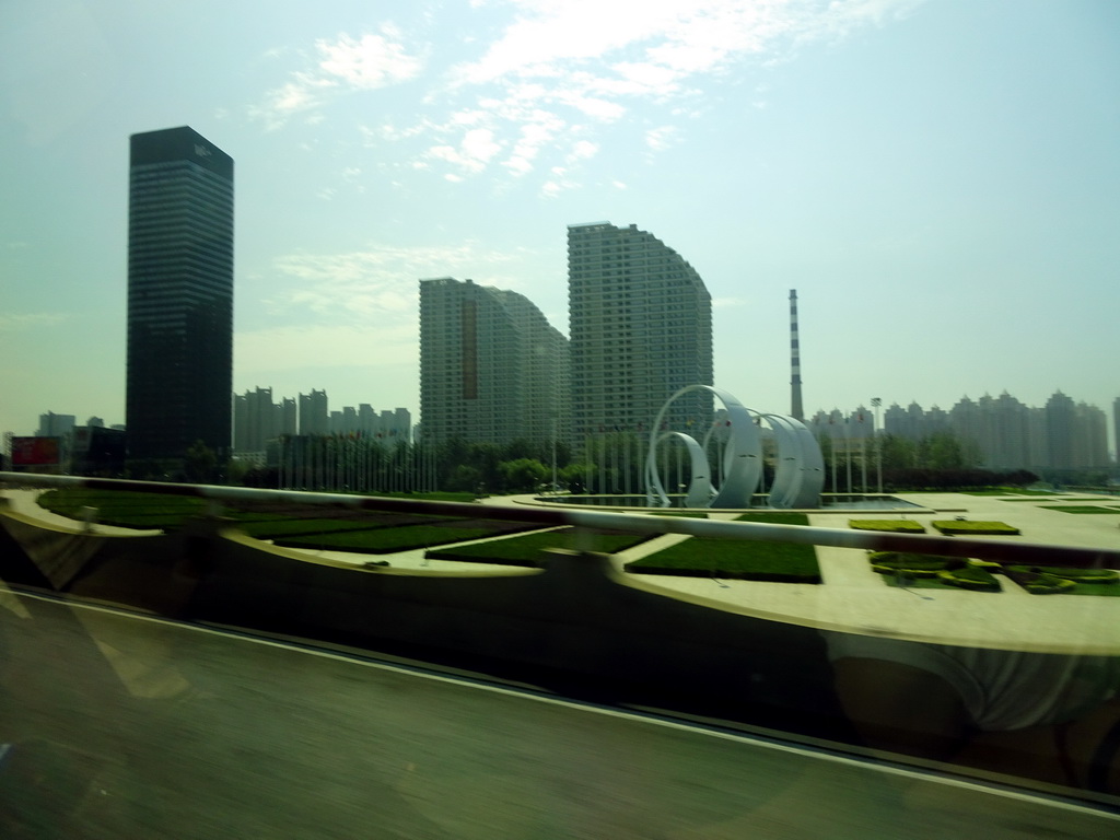 Yinfan Square, viewed from the taxi