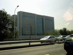 Building at Dongbei Road, viewed from the taxi