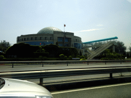 Building at Dongbei Road, viewed from the taxi