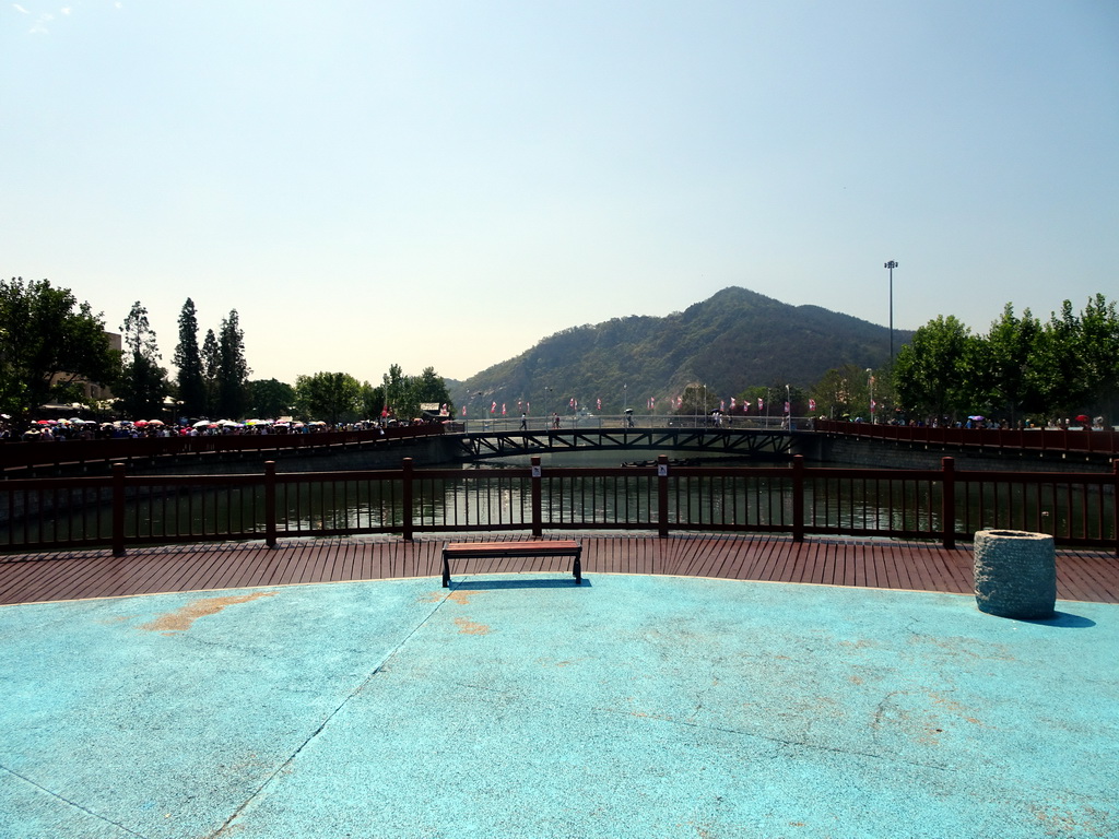 Bridge over Laohu Beach Bay at the Dalian Laohutan Ocean Park