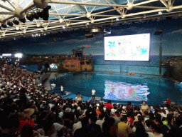 Main Hall of the Pole Aquarium at the Dalian Laohutan Ocean Park, just before the Water Show