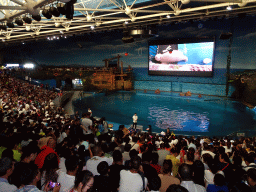 Main Hall of the Pole Aquarium at the Dalian Laohutan Ocean Park, just before the Water Show