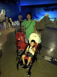 Miaomiao and Max at the Pole Aquarium at the Dalian Laohutan Ocean Park