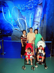 Miaomiao, Max and Miaomiao`s family at the Pole Aquarium at the Dalian Laohutan Ocean Park