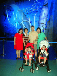 Miaomiao, Max and Miaomiao`s family at the Pole Aquarium at the Dalian Laohutan Ocean Park