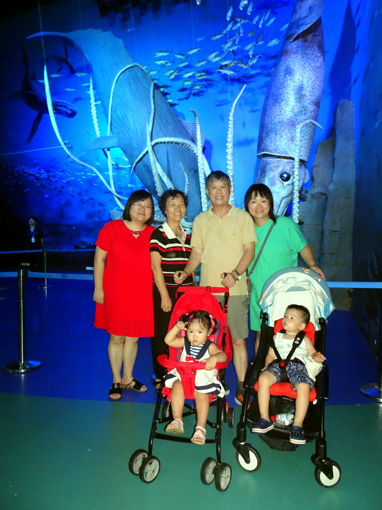 Miaomiao, Max and Miaomiao`s family at the Pole Aquarium at the Dalian Laohutan Ocean Park