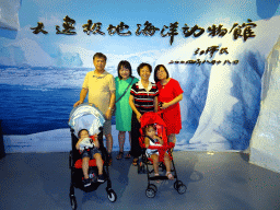 Miaomiao, Max and Miaomiao`s family at the Pole Aquarium at the Dalian Laohutan Ocean Park