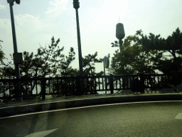 Binhai West Road, viewed from the taxi