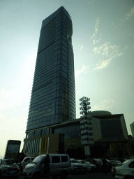 The Grand Hyatt Dalian Hotel at the southwest side of Xinghai Square, viewed from the taxi