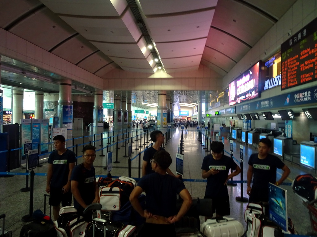 Departures Hall of Dalian Zhoushuizi International Airport