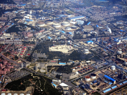 The Shanri Health Park and the Shanzhong area, viewed from the airplane to Beijing