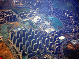 Huiquan Street, viewed from the airplane to Beijing