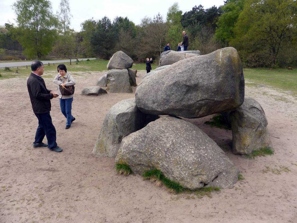 Miaomiao`s parents next to the D53 Dolmen