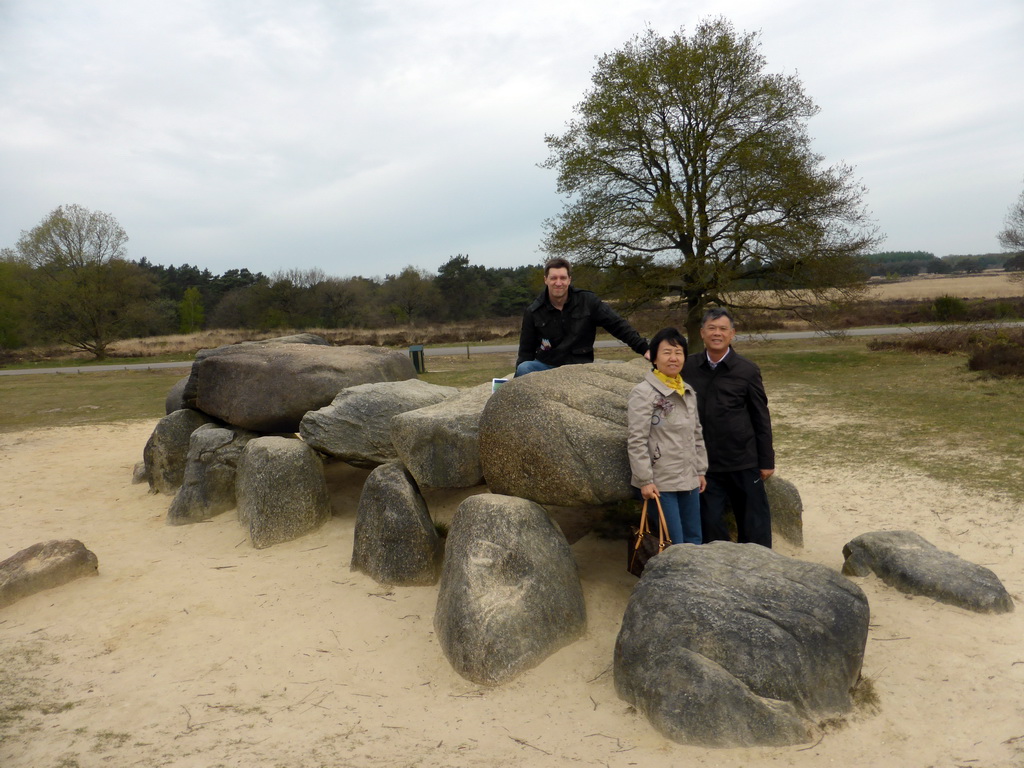Tim and Miaomiao`s parents in front of the D54 Dolmen