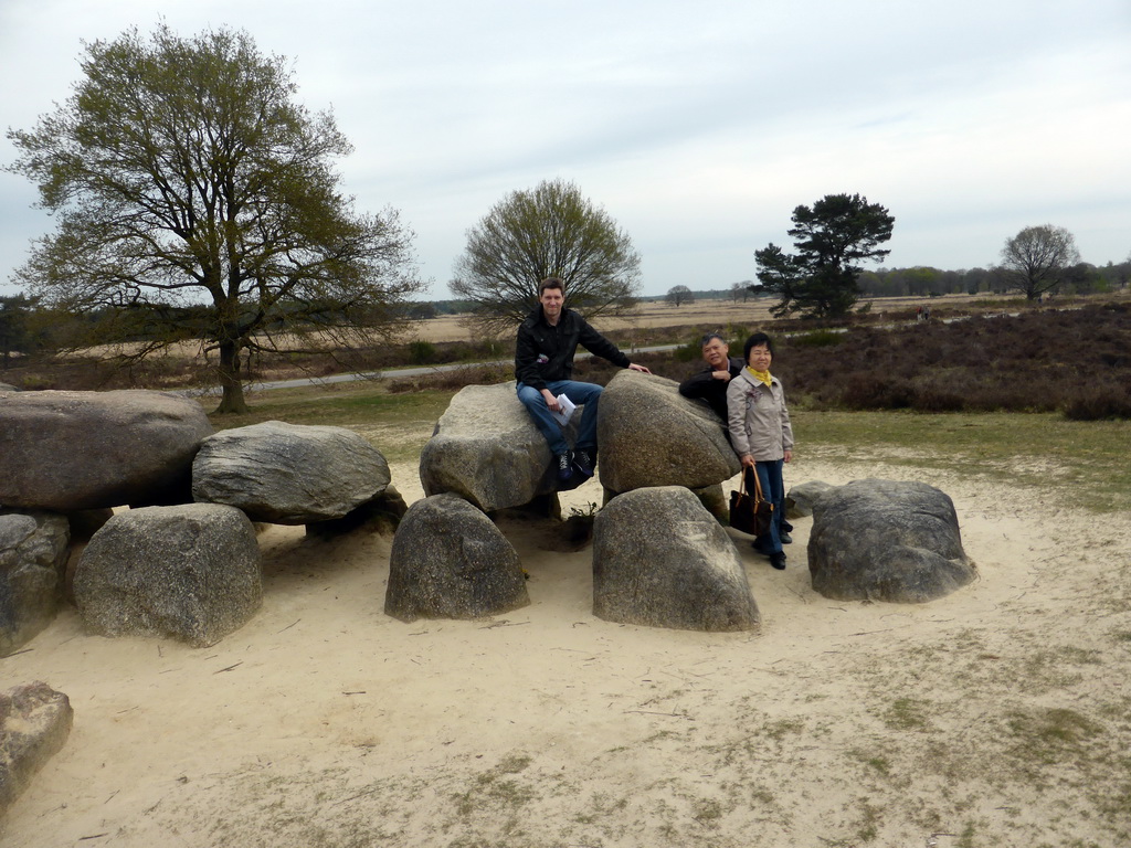 Tim and Miaomiao`s parents in front of the D54 Dolmen