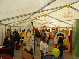 Inside the BIOPOP tent