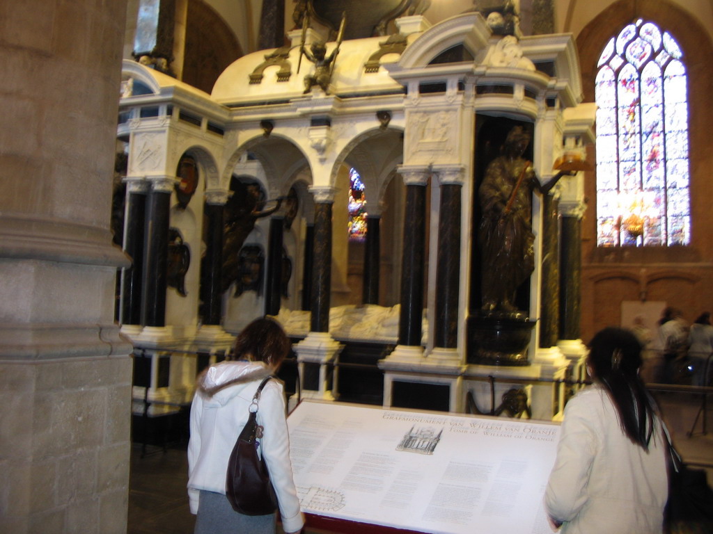 The Grave of Willem van Oranje in the Nieuwe Kerk church