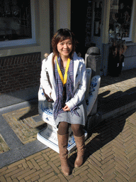 Miaomiao on a Delfts Blauw seat