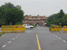 West side of the Major Dhyan Chand National Stadium at the C-Hexagon Square