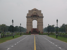 The Reflecting Pool and the east side of the India Gate