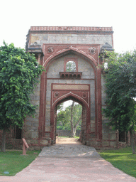 Gate leading to the Arab Sarai at the Humayun`s Tomb complex