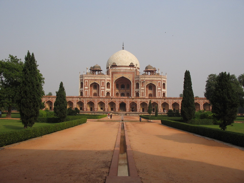 Front of Humayun`s Tomb at the Humayun`s Tomb complex