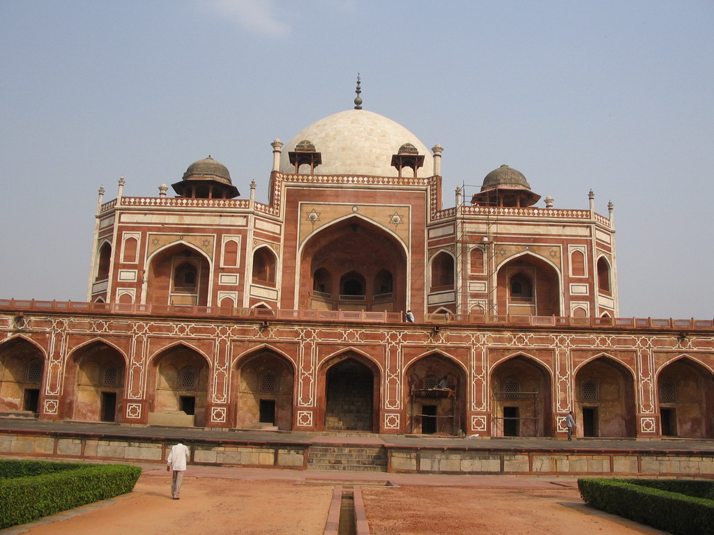 Front of Humayun`s Tomb at the Humayun`s Tomb complex